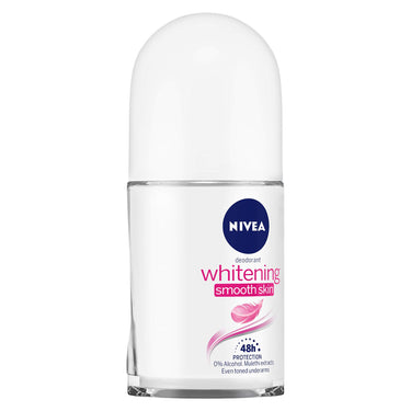 Nivea Roll-On Deodorant, Cool Kick for Men, 50ml And Deodorant Roll-on, Whitening Smooth Skin for Men, 50ml
